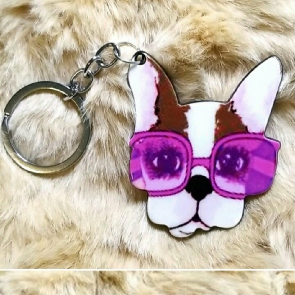 4 Adorable Dog Keychains NEW - Picture 6 of 10